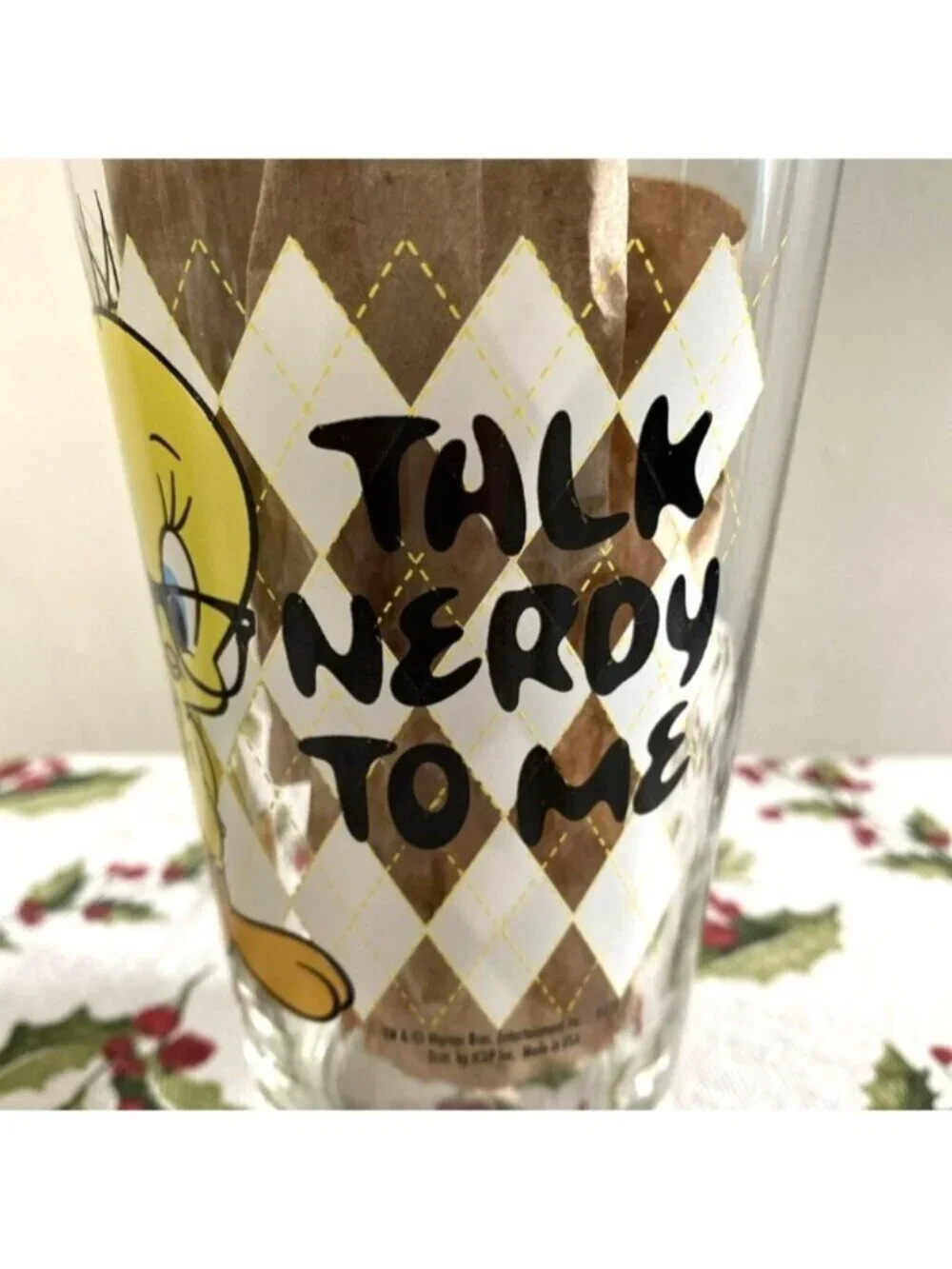 Looney Tunes Tweety Bird 2 Pint Glasses 